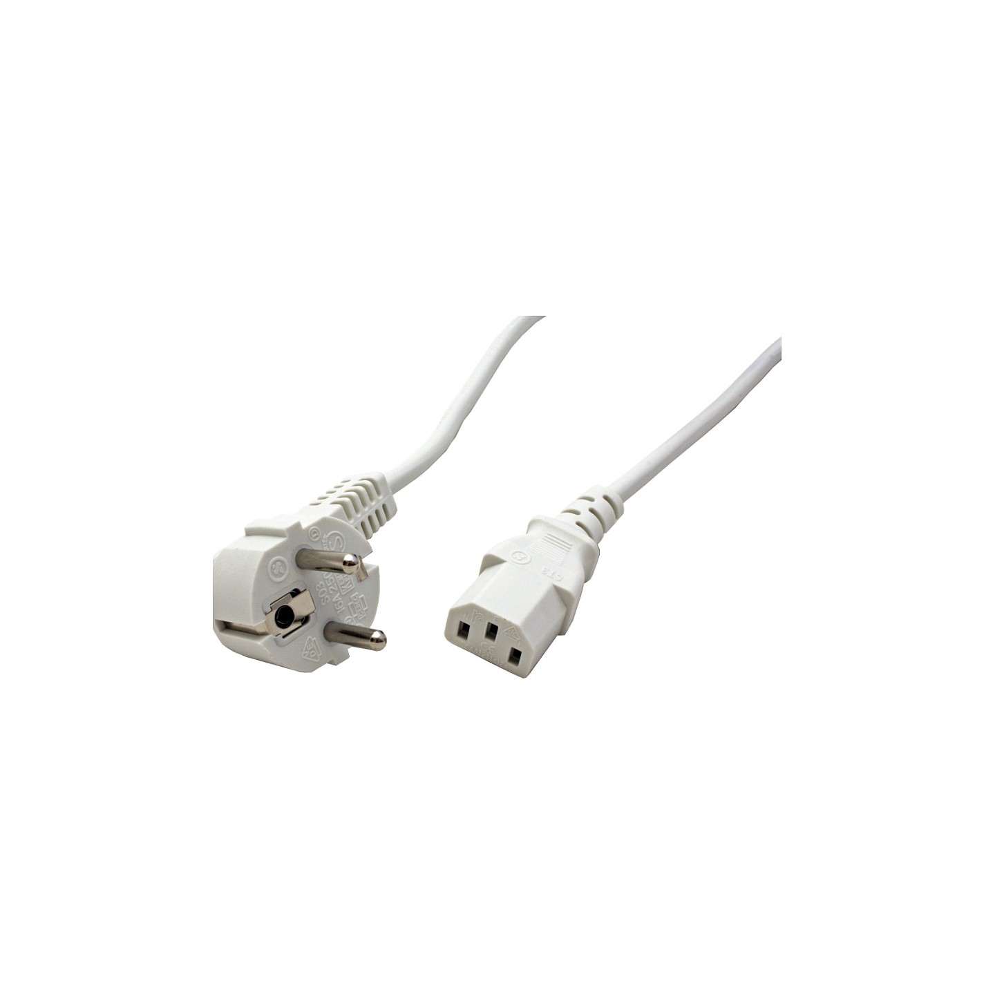 VALUE Netzkabel. gerade IEC-Buchse. wei. 0.6 m — Buy in Cyprus with Fast Delivery