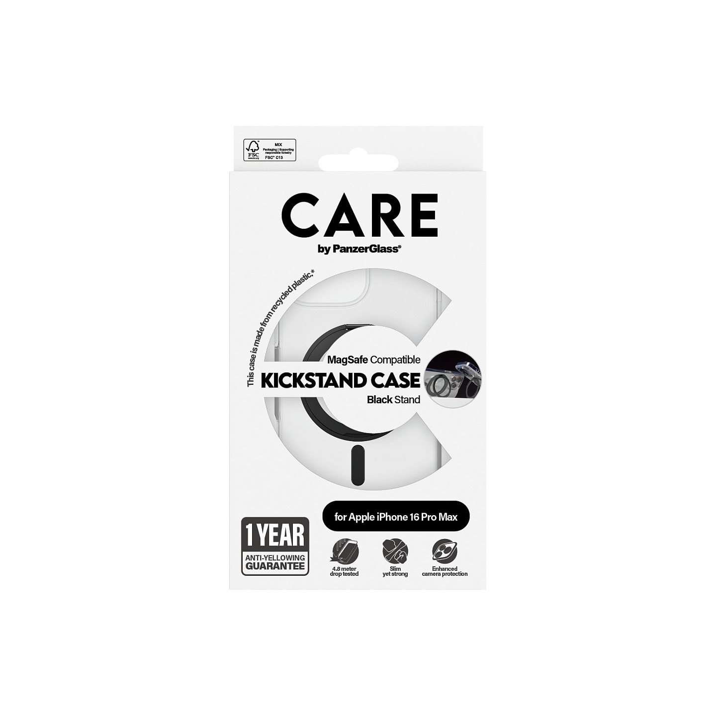 CARE Case Feature Black Kickstand MagSAFE iPhone 16 Pro Max — Buy in Cyprus with Fast Delivery