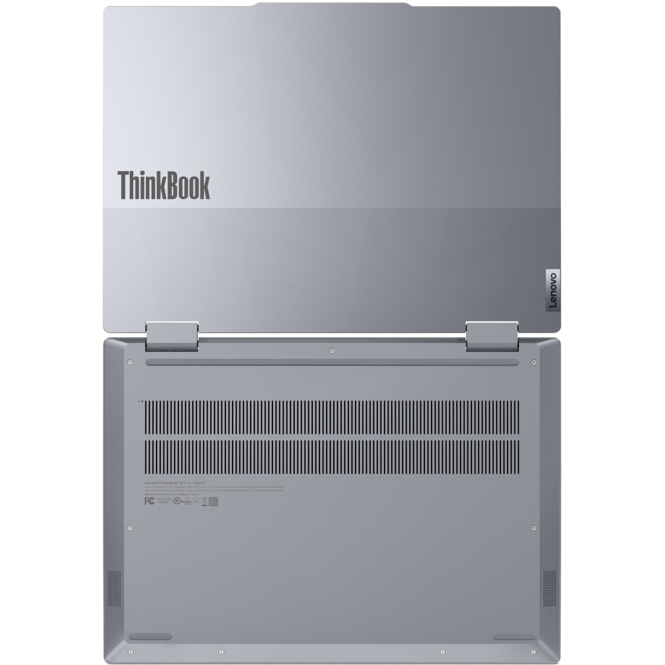 Lenovo ThinkBook 14 2-in-1 G5 - 255U - Luna Grey, 32GB DDR5, 1TB PCIe4.0 SSD, Intel Core Ultra 7 up to 5.2GHz, 14in WUXGA