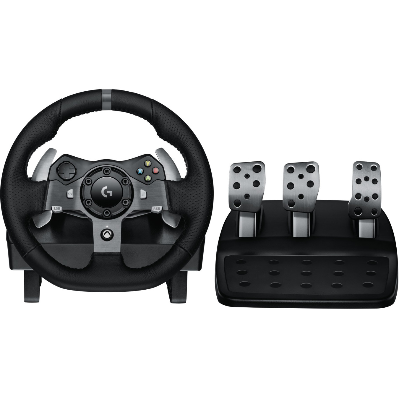 Logitech G920 Driving Force Racing Wheel - G920 - Black, USB Wired, Force Feedback, Wheel + Pedals
