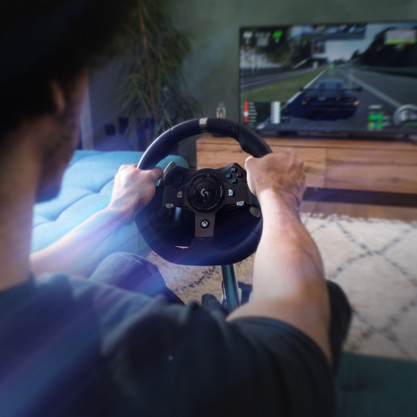 Logitech G920 Driving Force Racing Wheel - G920 - Black, USB Wired, Force Feedback, Wheel + Pedals