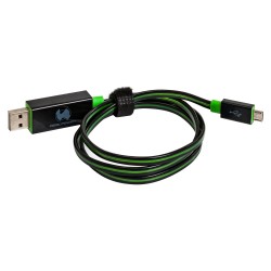 RealPower Datenkabel LED grün micro-USB auf USB — Buy in Cyprus with Fast Delivery
