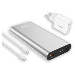 RealPower Powerbank PB-20000PD Pro Set silber 20.000mAh — Buy in Cyprus with Fast Delivery