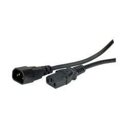 VALUE Apparate-Verbindungskabel IEC 320 C14 - C13 schwarz 0.5m — Buy in Cyprus with Fast Delivery