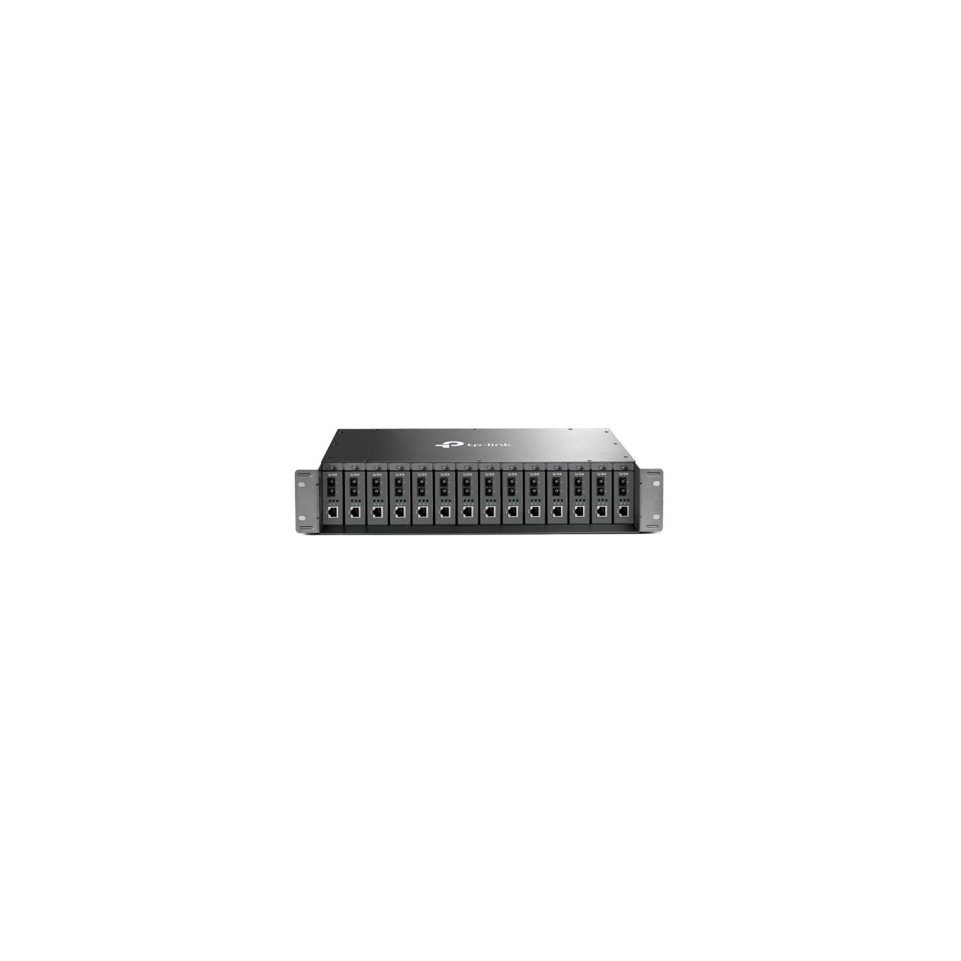 TP-Link MC1400 Modular Expansion Unit - MC1400 - 2U Rackmount, 14-Port, Dual-Fan, 100-240V AC