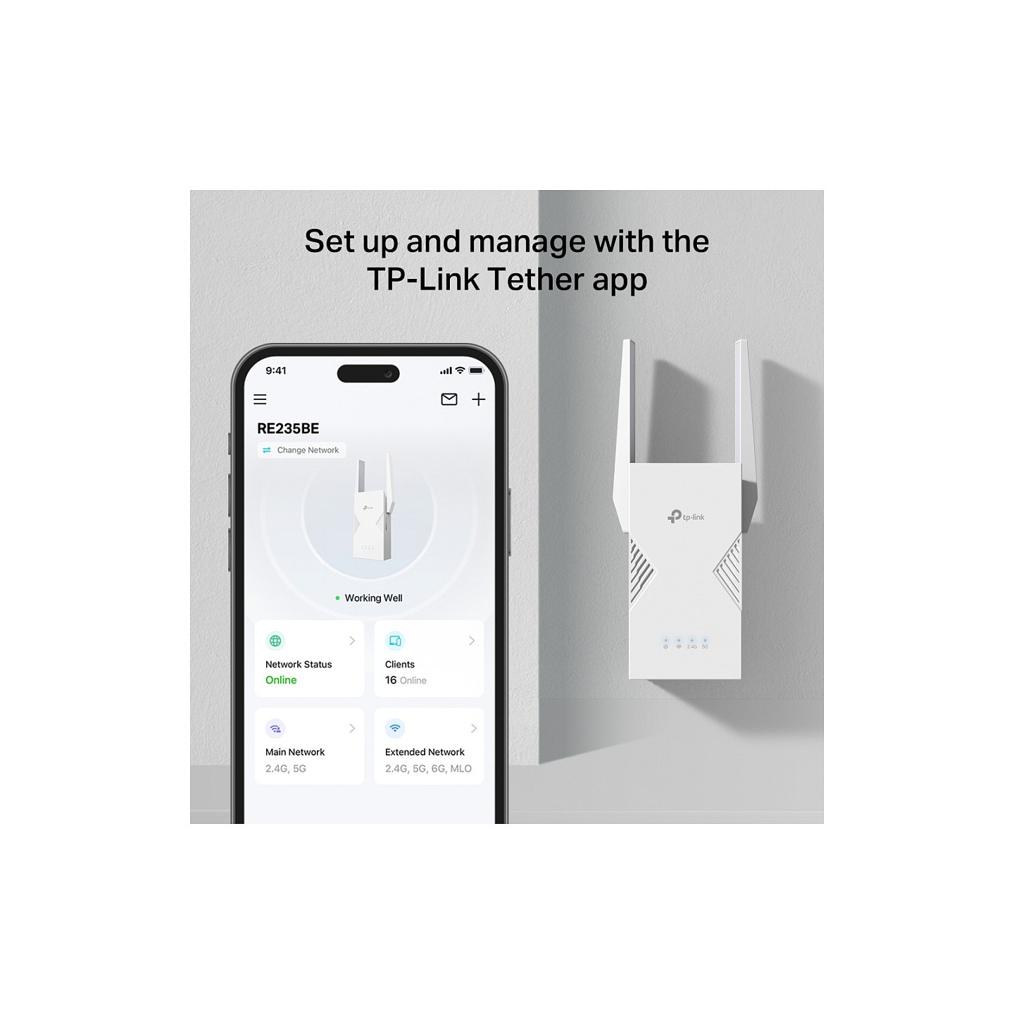 TP-Link RE235BE BE3600 Dual-Band Wi-Fi 7 WLAN Repeater — Buy in Cyprus with Fast Delivery
