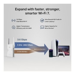 TP-Link RE235BE BE3600 Dual-Band Wi-Fi 7 WLAN Repeater — Buy in Cyprus with Fast Delivery