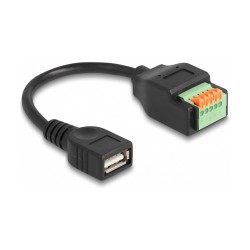 DELOCK USB 2.0 Kabel Typ-A Bu to Terminalblock Adapter 15cm — Buy in Cyprus with Fast Delivery