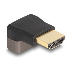 DELOCK HDMI Adapter Stecker zu Buchse 90 oben gewinkelt 8K 60 Hz grau Metall — Buy in Cyprus with Fast Delivery
