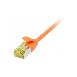 Synergy21 Patchkabel RJ45. CAT6A 500Mhz. 1.5m. orange. U FTP. slimline rund d3.8mm. TPE LSZH(Superflex). AWG32. mit ...