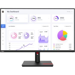 Lenovo ThinkVision T32p-30 31.5" 4K IPS Monitor 60Hz 4ms USB-C 90W Pivot Black (Boxed) — Buy in Cyprus with Fast Delivery