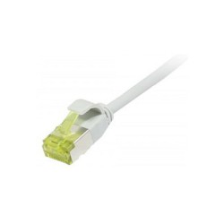 Synergy21 Patchkabel RJ45. CAT6A 500Mhz. 1.0m. grau. U FTP. slimline rund d3.8mm. TPE LSZH(Superflex). AWG32. mit CA...