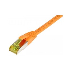 Synergy21 Patchkabel RJ45. CAT6A 500Mhz. 15m. orange. S-STP(S FTP). TPE LSZH(Ultraflex). AWG26. mit CAT7 Rohkabel.