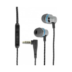 In-Ear Kopfhörer mit 4 Pin 3.5 mm Klinkenstecker. Mikrofon und Lautstärkeregler + Quick-Mute Funktion für Smartphones...