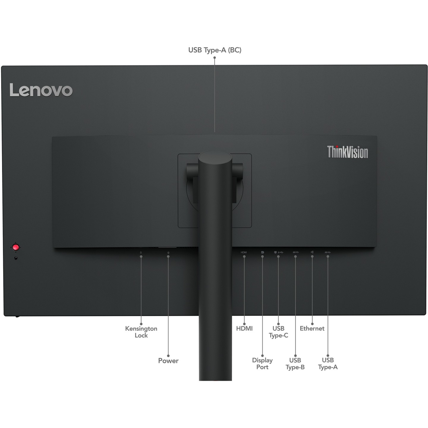 Lenovo ThinkVision T32p-30 31.5" 4K IPS Monitor 60Hz 4ms USB-C 90W Pivot Black (Boxed) — Buy in Cyprus with Fast Delivery