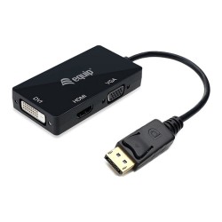 Equip Displayport- to HDMI VGA DVI Adapter St Bu schwarz — Buy in Cyprus with Fast Delivery