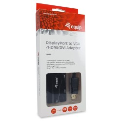 Equip Displayport- to HDMI VGA DVI Adapter St Bu schwarz — Buy in Cyprus with Fast Delivery