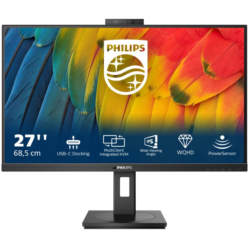 Buy Philips 27B1U5601H - 27" IPS QHD (2560x1440) Monitor, 75Hz, 4ms, USB-C PD 10... in Cyprus, Nicosia, Limassol, Larnaka, Pafos