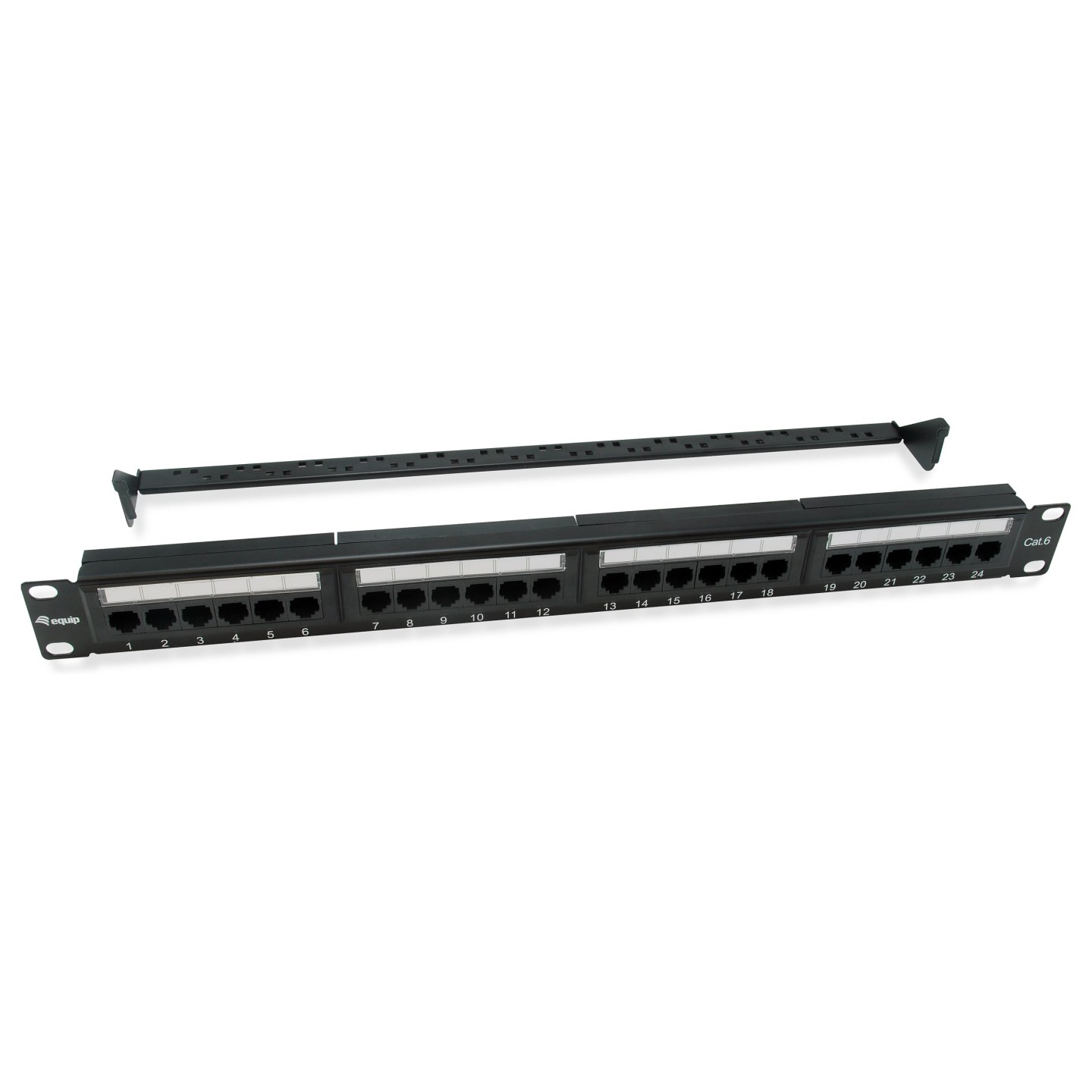 Equip Patchpanel 24x RJ45 Cat6 19' UTP 1HE ISO IEC schwarz — Buy in Cyprus with Fast Delivery