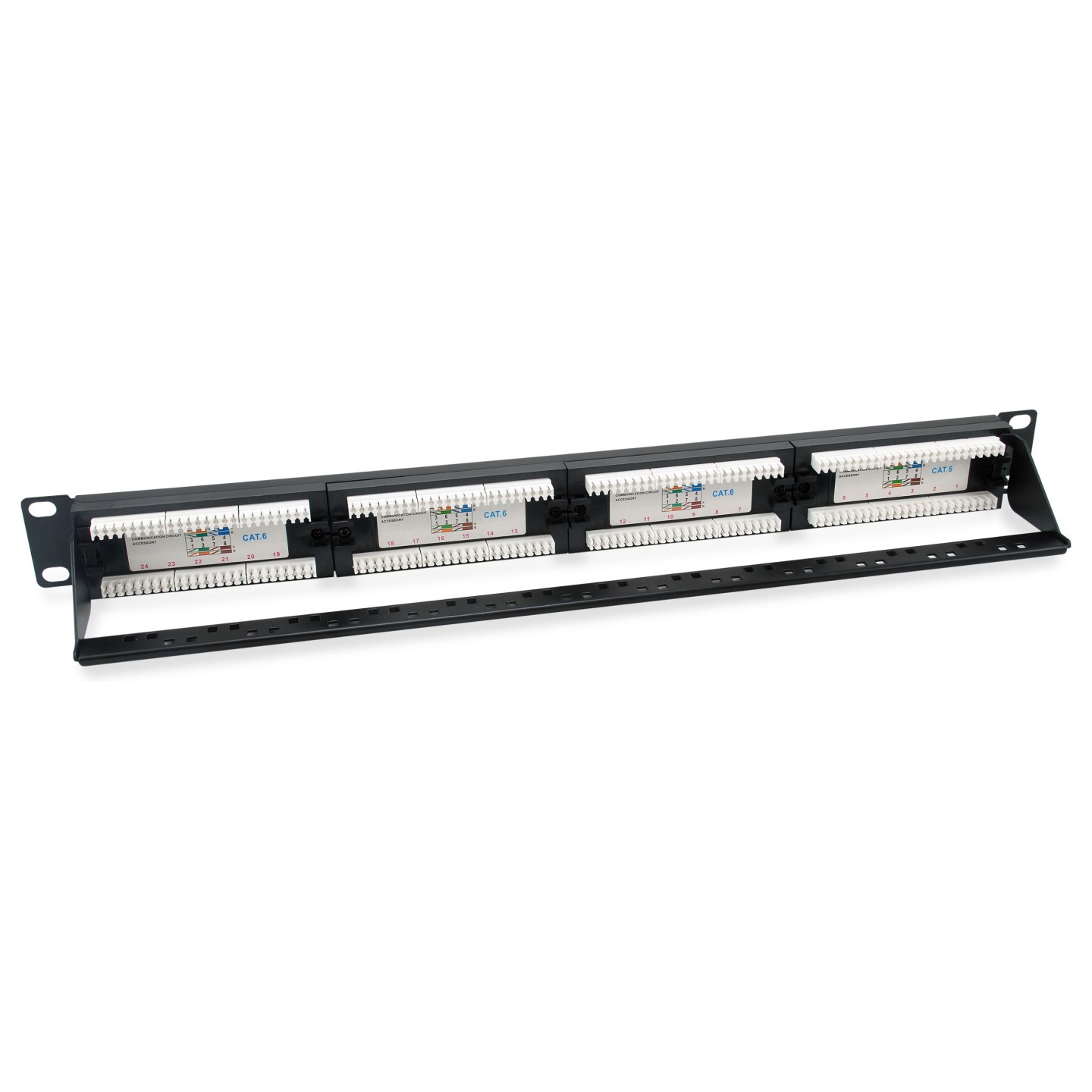 Equip Patchpanel 24x RJ45 Cat6 19' UTP 1HE ISO IEC schwarz — Buy in Cyprus with Fast Delivery