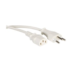 VALUE Netzkabel T12 auf C13. wei. 1.8 m — Buy in Cyprus with Fast Delivery