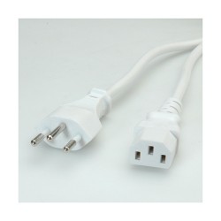 VALUE Netzkabel T12 auf C13. wei. 1.8 m — Buy in Cyprus with Fast Delivery
