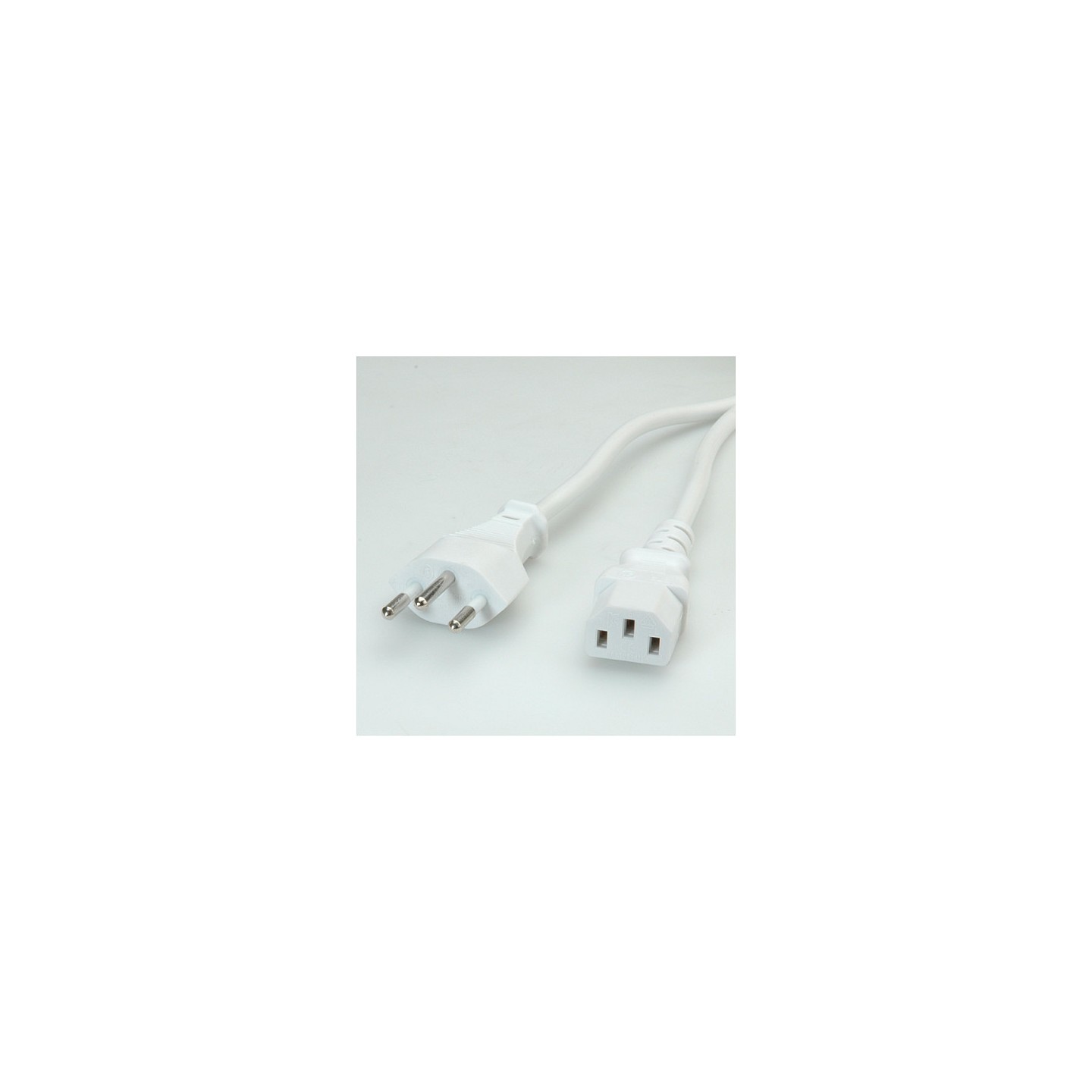 VALUE Netzkabel T12 auf C13. wei. 1.8 m — Buy in Cyprus with Fast Delivery