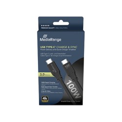 MediaRange USB-C LADE- UND DATENKABEL 3m — Buy in Cyprus with Fast Delivery