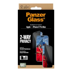 PanzerGlass 2-Way Privacy Schutzglas iPhone 17 Pro Max UWF — Buy in Cyprus with Fast Delivery