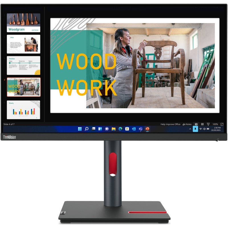 Lenovo ThinkVision P24q-30 - 23.8" QHD IPS HDR10 60Hz 4ms HDMI 2.0 DP1.4 4xUSB-A VESA (Boxed)