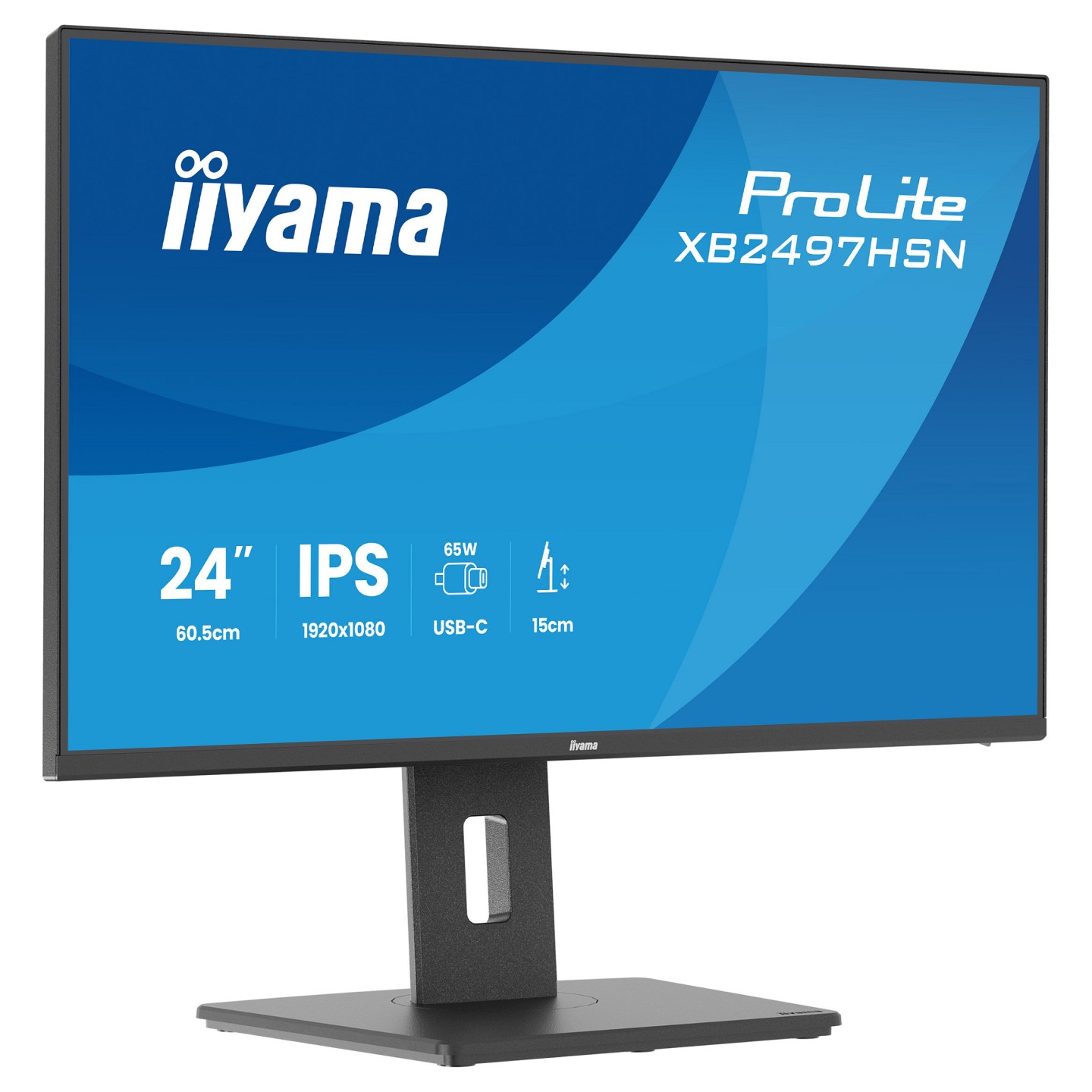 IIYAMA 60.5cm (24') XB2497HSN-B1 16:10 HDMI+DP+USB-C IPS — Buy in Cyprus with Fast Delivery