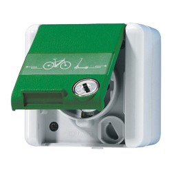 Jung 820GNNAWSLEB SCHUKO Steckd.m.Klappd. u.Sicherh.E-Bike — Buy in Cyprus with Fast Delivery