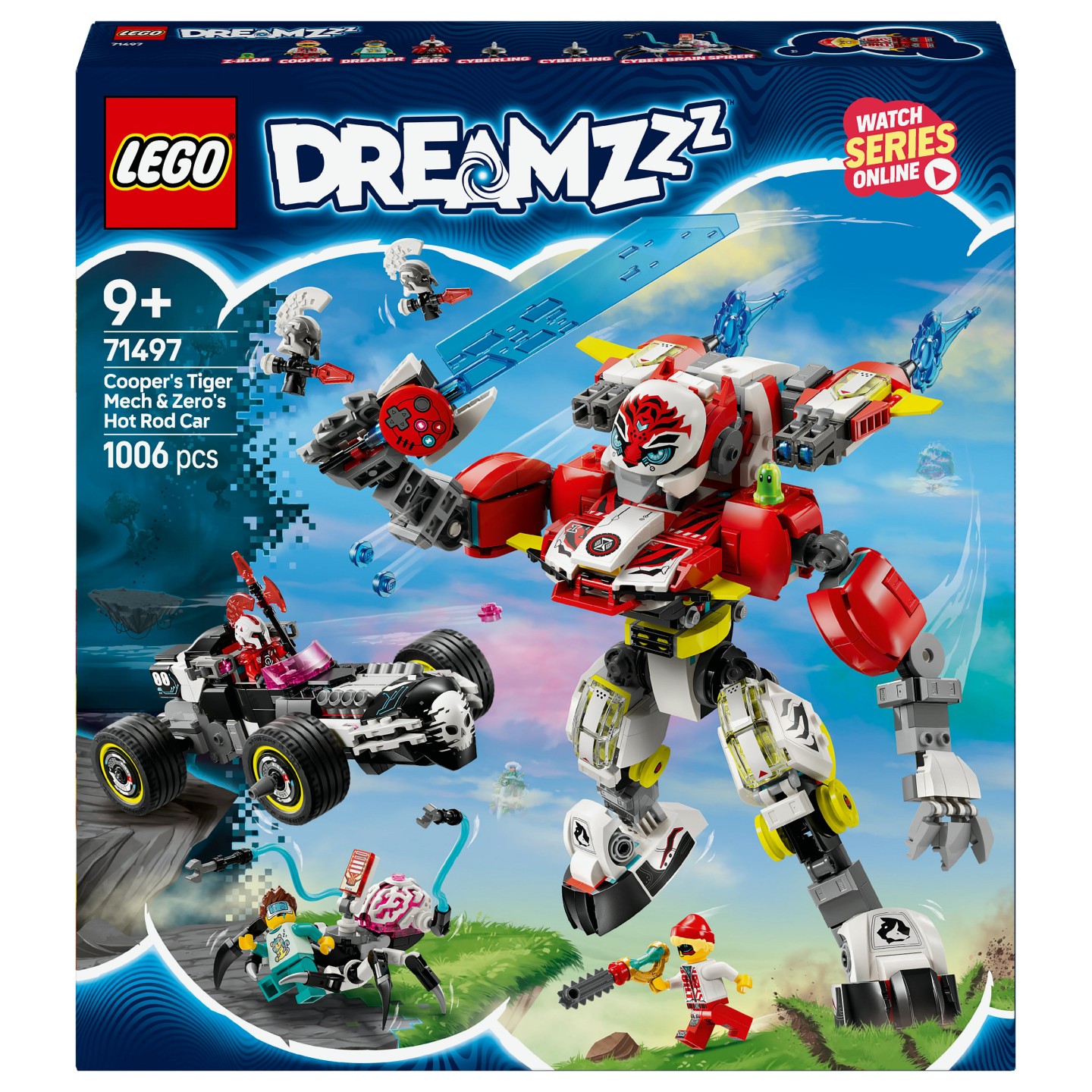 LEGO 71497 DREAMZzz Coopers Tiger-Mech und Zero's Hot Rod Auto — Buy in Cyprus with Fast Delivery