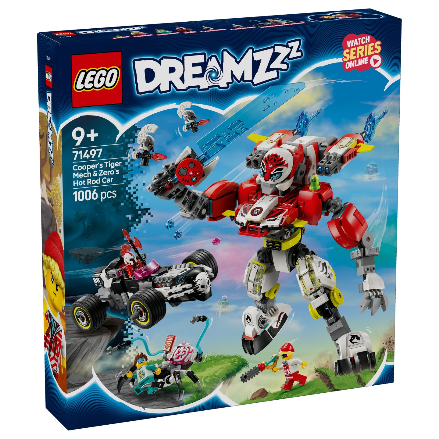 LEGO 71497 DREAMZzz Coopers Tiger-Mech und Zero's Hot Rod Auto — Buy in Cyprus with Fast Delivery