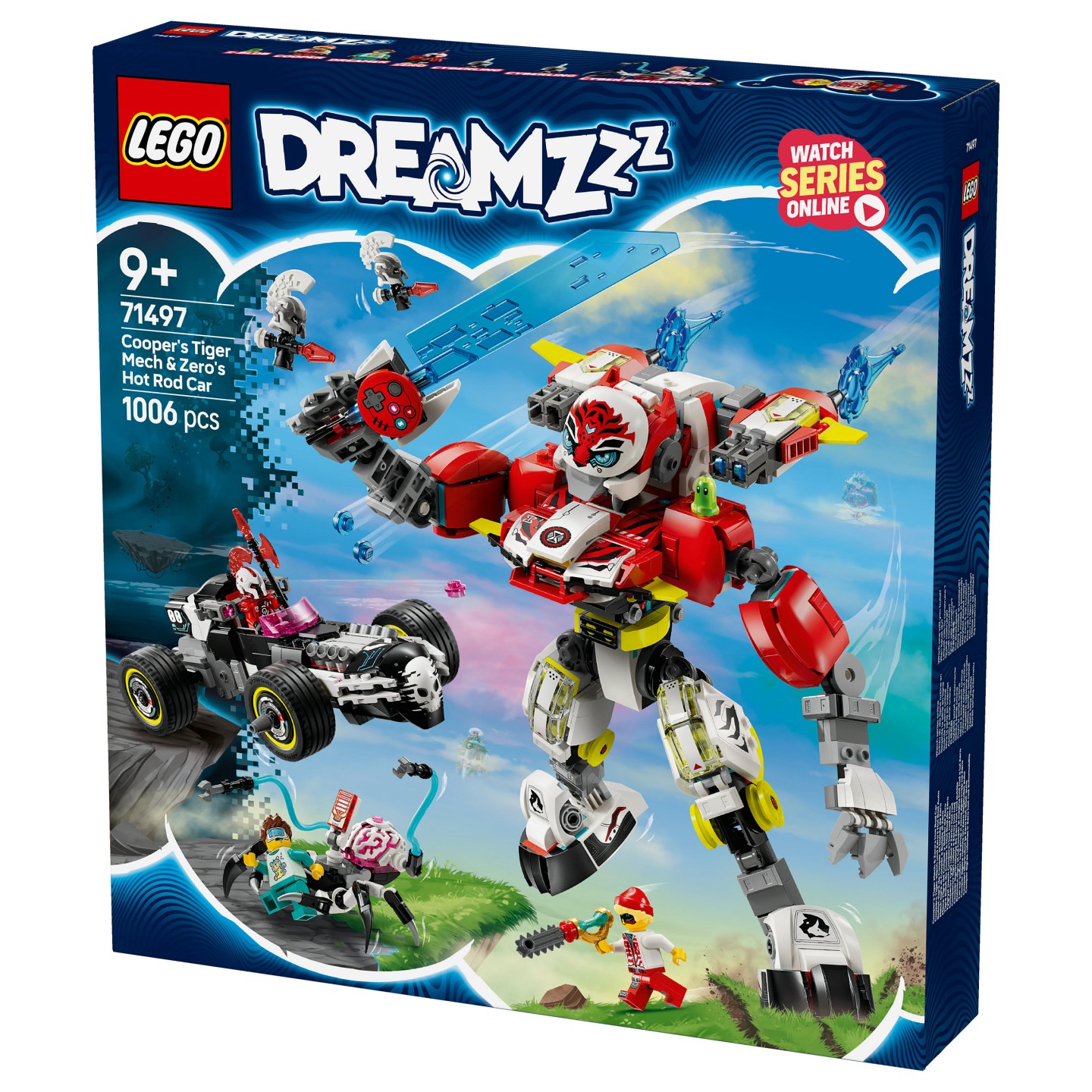 LEGO 71497 DREAMZzz Coopers Tiger-Mech und Zero's Hot Rod Auto — Buy in Cyprus with Fast Delivery