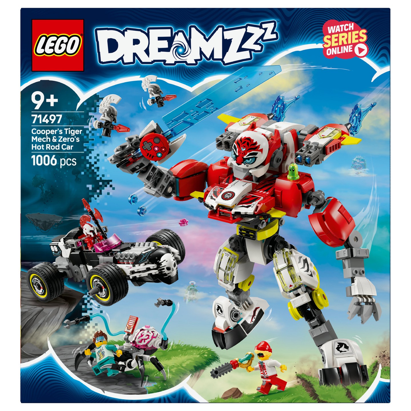 LEGO 71497 DREAMZzz Coopers Tiger-Mech und Zero's Hot Rod Auto — Buy in Cyprus with Fast Delivery
