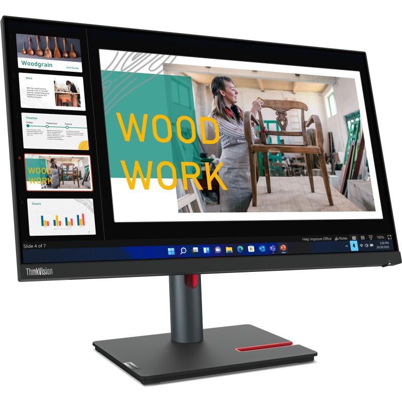 Buy Lenovo ThinkVision P24q-30 - 23.8" QHD (2560x1440) IPS HDR10 60Hz 4ms HDMI 2... in Cyprus, Nicosia, Limassol, Larnaka, Pafos