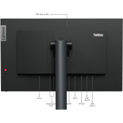 Lenovo ThinkVision P24q-30 - 23.8" QHD IPS HDR10 60Hz 4ms HDMI 2.0 DP1.4 4xUSB-A VESA (Boxed)