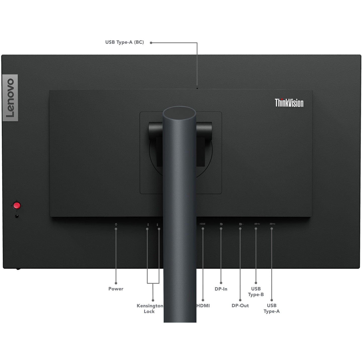 Lenovo ThinkVision P24q-30 - 23.8" QHD IPS HDR10 60Hz 4ms HDMI 2.0 DP1.4 4xUSB-A VESA (Boxed)