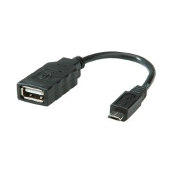ROLINE USB 2.0 Kabel. USB 2.0 Typ Micro B - Typ A BU. OTG. 0.15 m — Buy in Cyprus with Fast Delivery