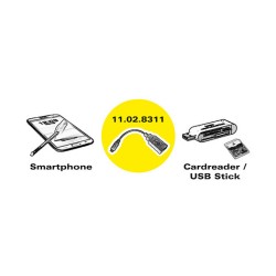 ROLINE USB 2.0 Kabel. USB 2.0 Typ Micro B - Typ A BU. OTG. 0.15 m — Buy in Cyprus with Fast Delivery