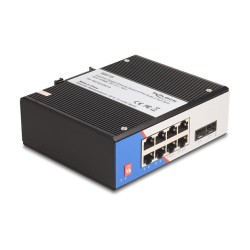 Industrie Gigabit Ethernet Switch 8 Port RJ45 2 Port SFP für Hutschiene — Buy in Cyprus with Fast Delivery