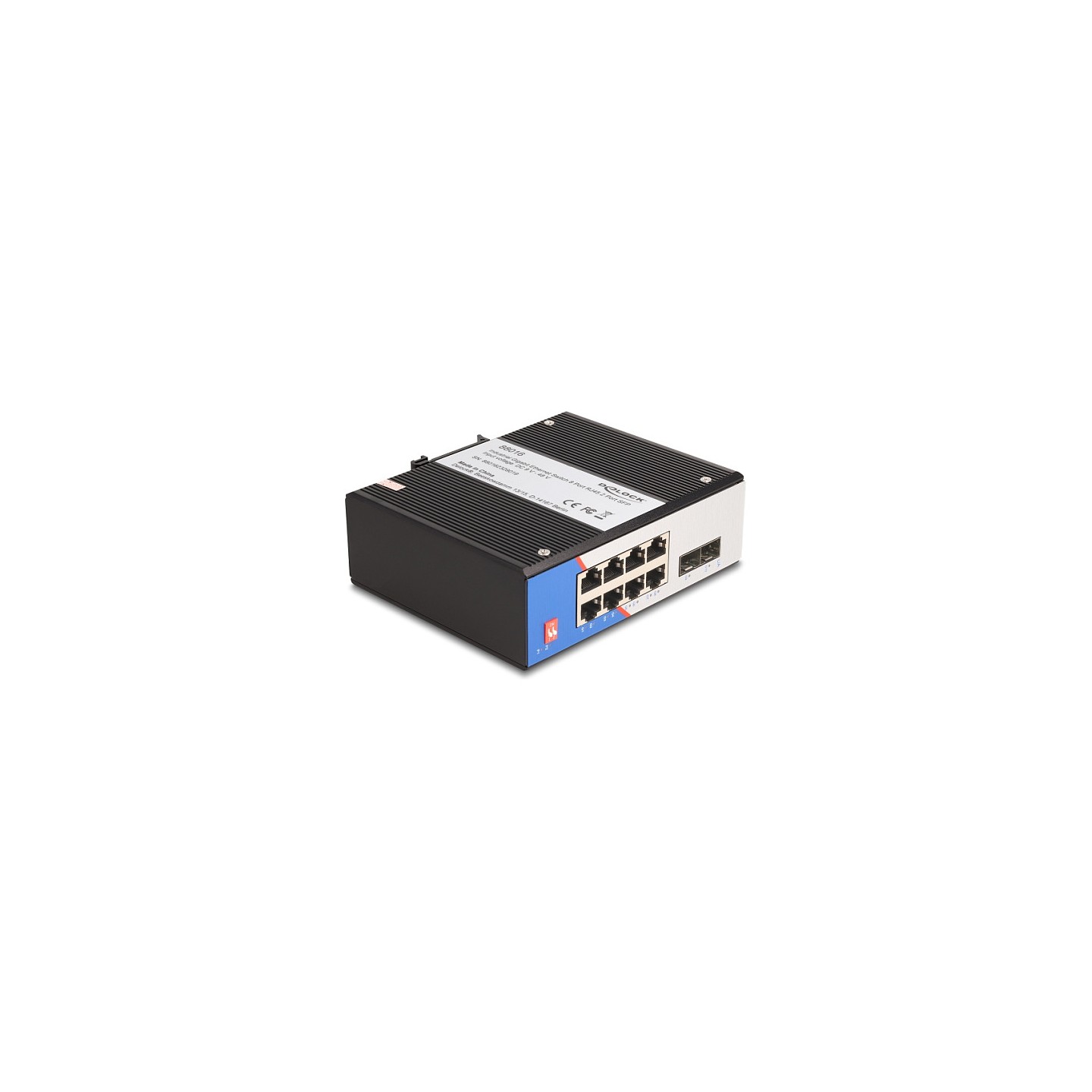 Industrie Gigabit Ethernet Switch 8 Port RJ45 2 Port SFP für Hutschiene — Buy in Cyprus with Fast Delivery