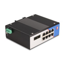 Industrie Gigabit Ethernet Switch 8 Port RJ45 2 Port SFP für Hutschiene — Buy in Cyprus with Fast Delivery
