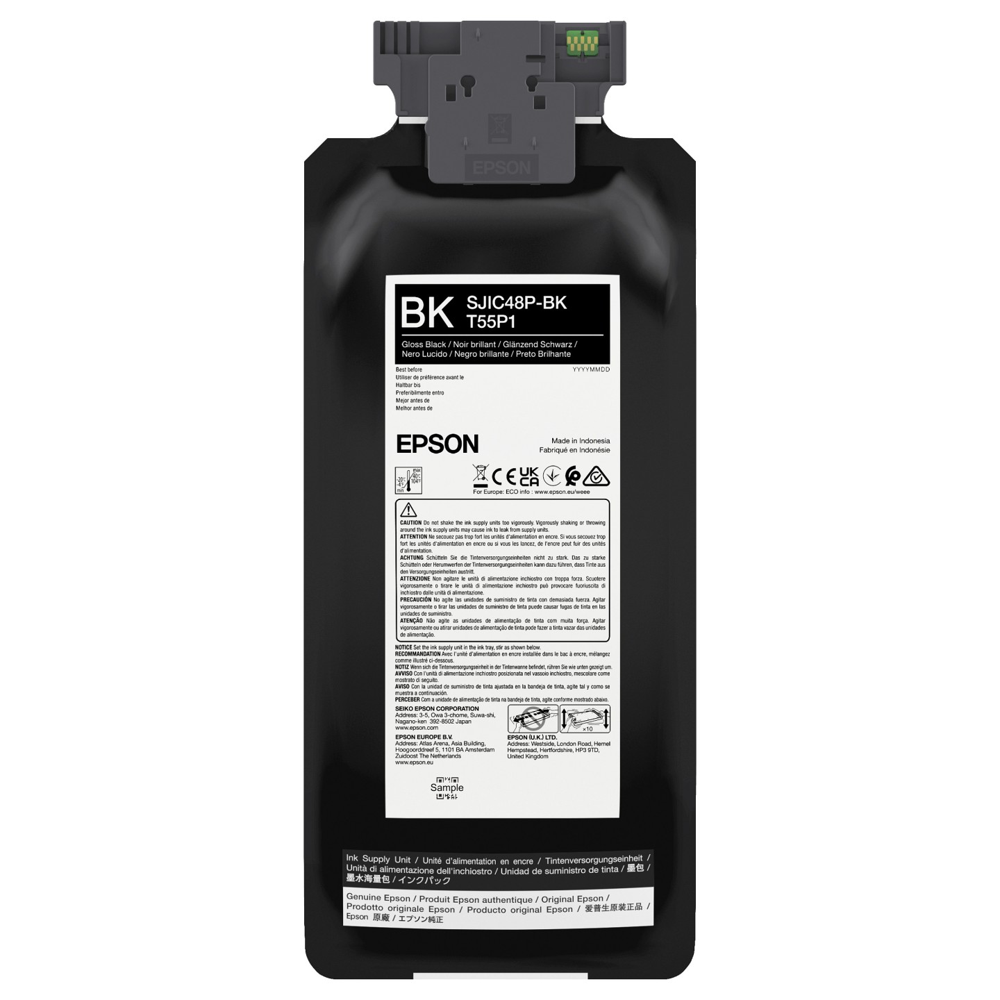 EPSON Tinte schwarz (gloss) 480ml CW C8000 — Buy in Cyprus with Fast Delivery