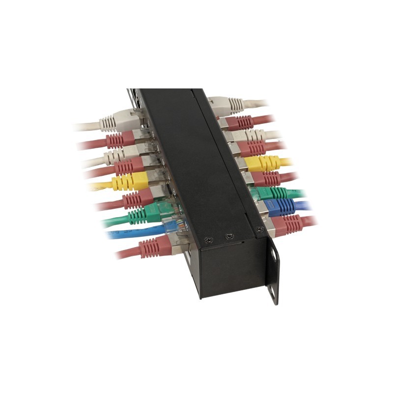 Buy Delock Patch Panel 24-Port Cat6 - Model 43295 - 19\" 1U Rack Mount, Black, 4... in Cyprus, Nicosia, Limassol, Larnaka, Pafos