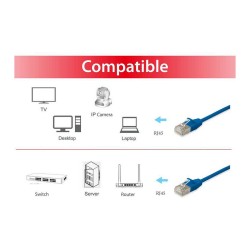 Equip Patchkabel Cat6A F FTP 2xRJ45 0.25m blau Slim LSZH Polybeutel — Buy in Cyprus with Fast Delivery