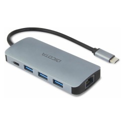 D Dicota USB-C 8-in-1 Multi Hub 4K PD 100W silver — Buy in Cyprus with Fast Delivery