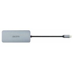 D Dicota USB-C 8-in-1 Multi Hub 4K PD 100W silver — Buy in Cyprus with Fast Delivery