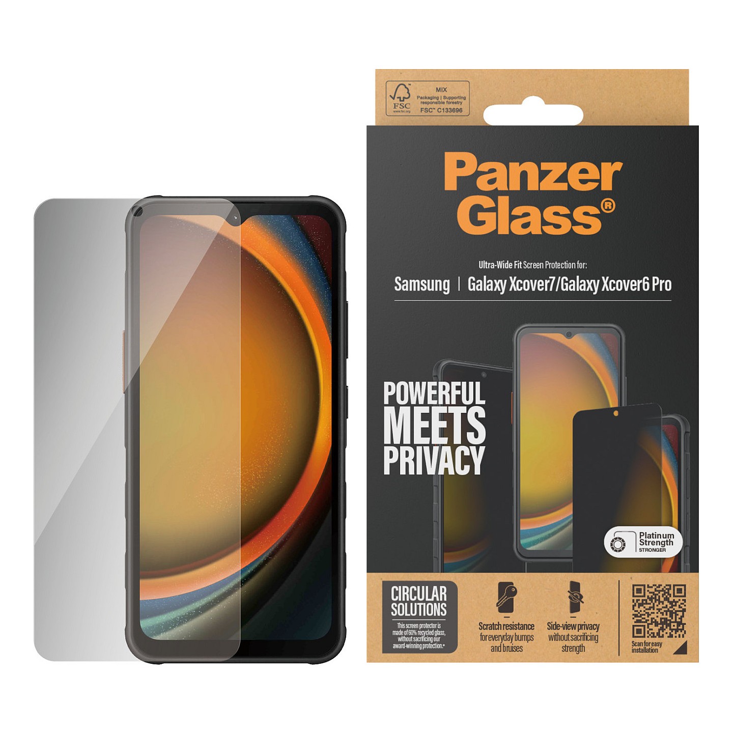 PanzerGlass Privacy Galaxy Xcover7 Xcover6 Pro UWF — Buy in Cyprus with Fast Delivery